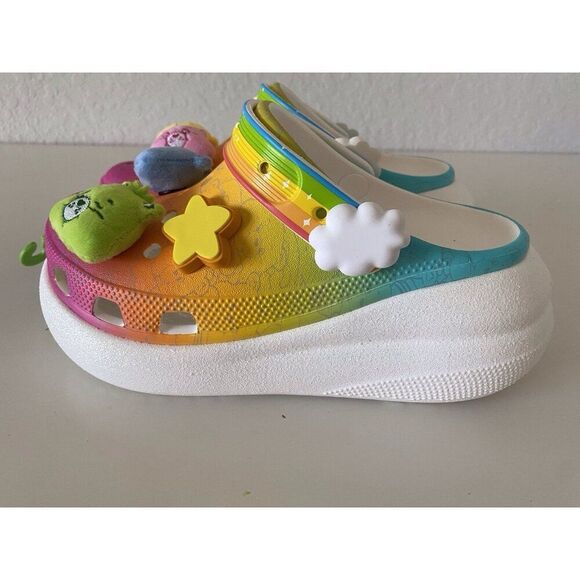 CROCS Care Bears Collaboration Crush Clog Light On 210103 Men’s 4 Women’s 6 NEW - Picture 8 of 15